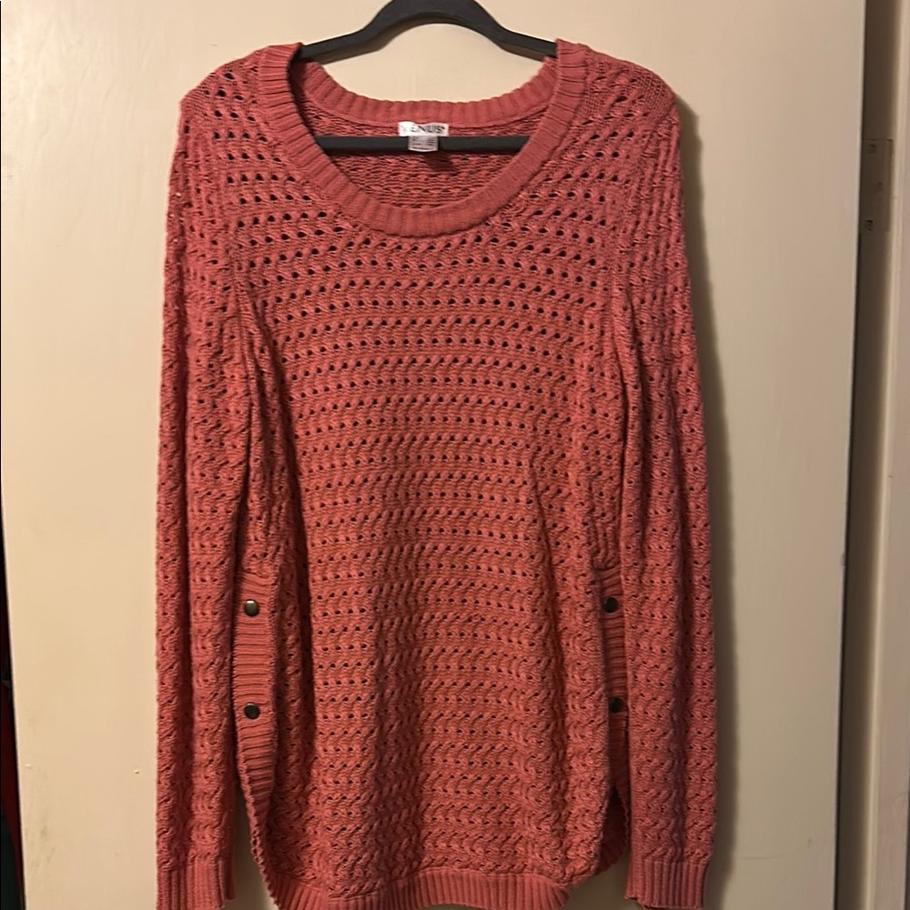 Venus Coral Knit Sweater